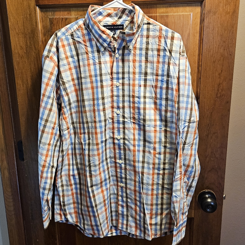 Mens Tommy Hilfiger Button Down Long Sleeve Shirt